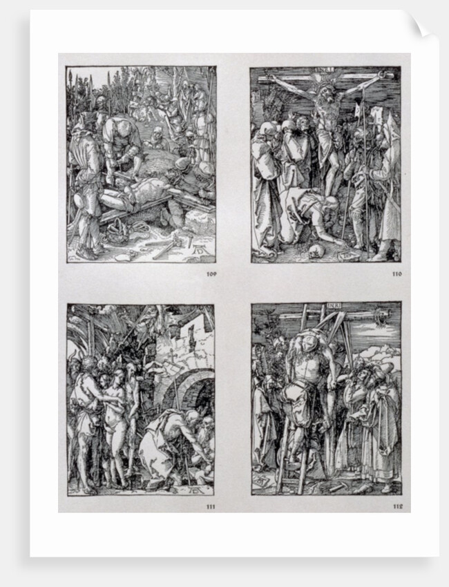 The 'Small Passion' series The Nailing to the Cross by Albrecht Dürer or Duerer