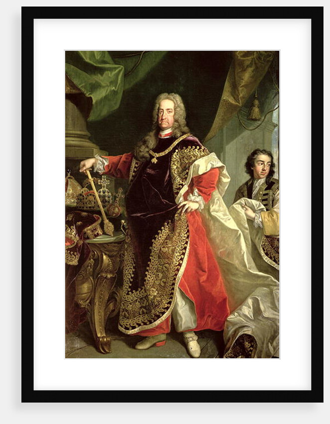 Charles VI, Holy Roman Emperor wearing the robes of the Order of the Golden Fleece by Johann-Gottfried Auerbach