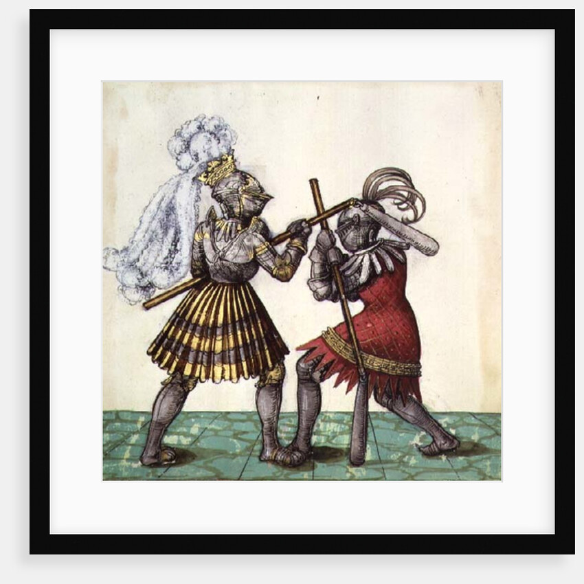 Fol.83 Emperor Maximilian I of Germany engaged in man-to-man combat by German School