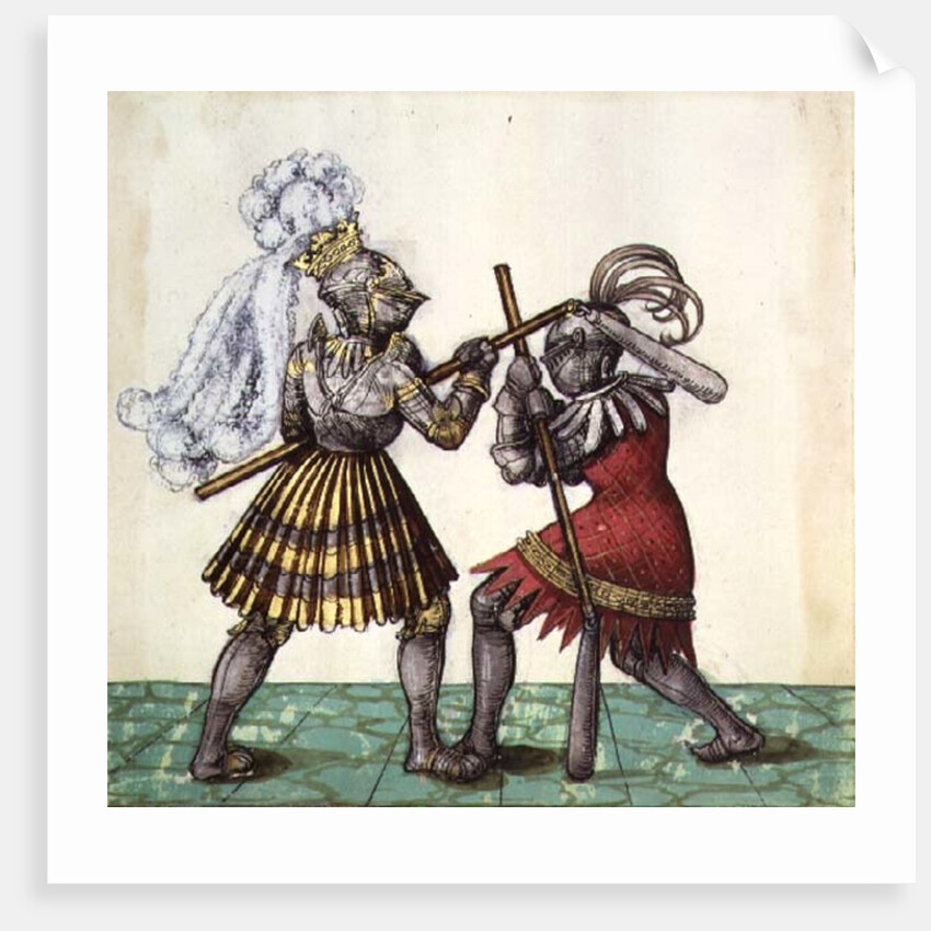 Fol.83 Emperor Maximilian I of Germany engaged in man-to-man combat by German School