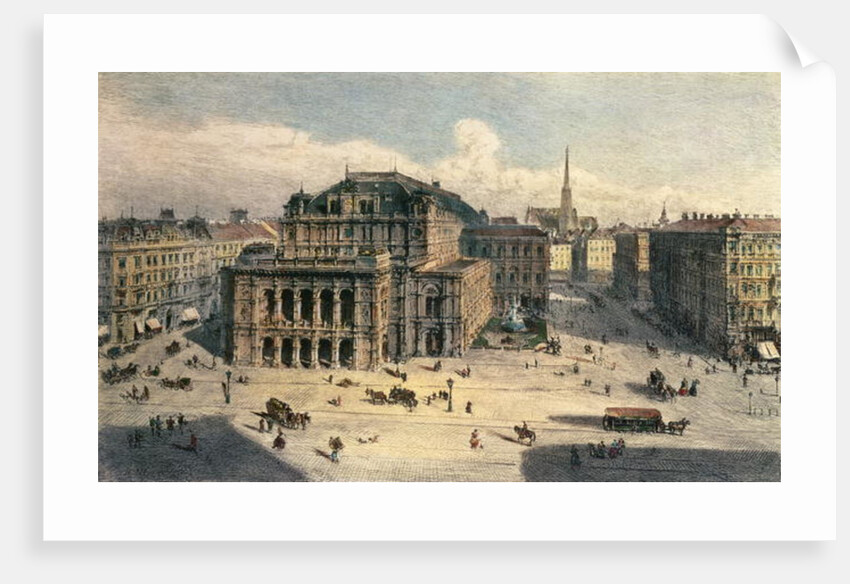 Vienna State Opera House, c.1869 by Rudolph von Alt