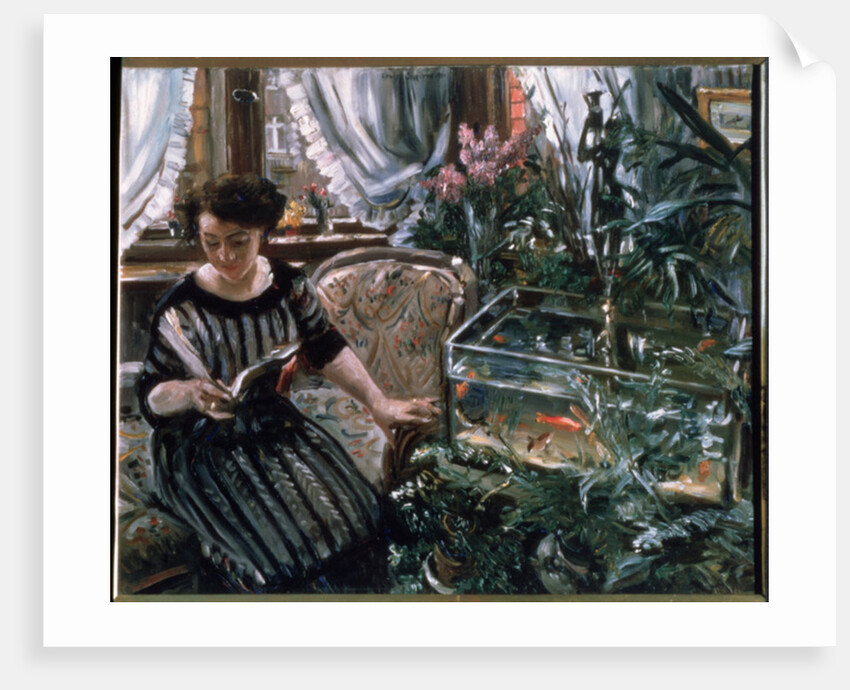 Woman by a Goldfish Tank, 1911 by Lovis (1858-1925) Corinth