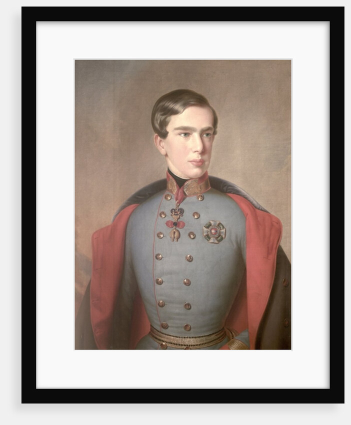 Portrait of Emperor Franz Joseph of Austria aged 20, 1850 by C. Lemmermayer