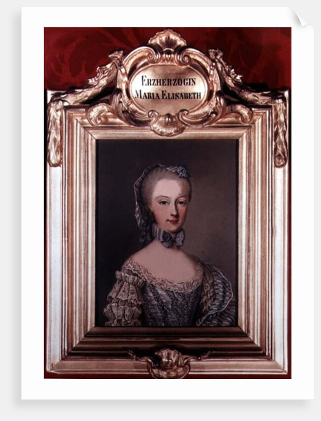 Archduchess Maria Elisabeth daughter of Francis I and Maria Theresa of Austria, 1762 by Jean-Etienne Liotard