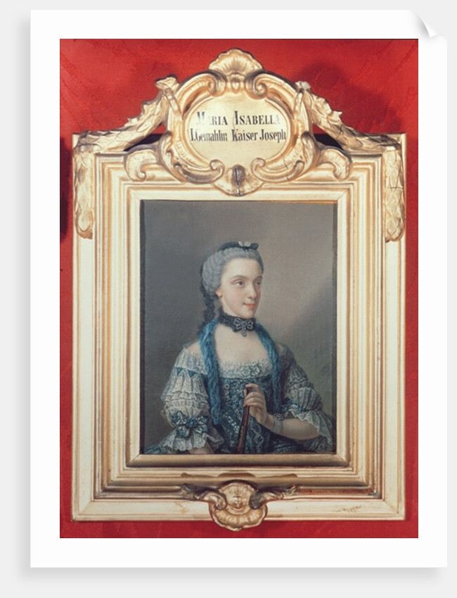 Maria Isabella of Parma, first wife of Joseph II Holy Roman Emperor 1762 by Jean-Etienne Liotard