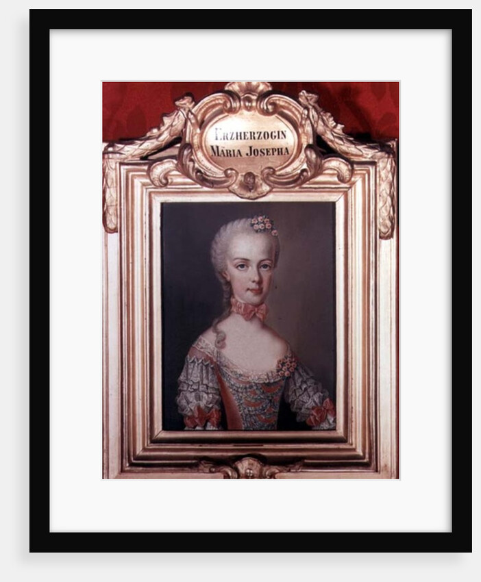 Archduchess Maria Josepha daughter of Francis I and Empress Maria Theresa of Austria, 1762 by Jean-Etienne Liotard