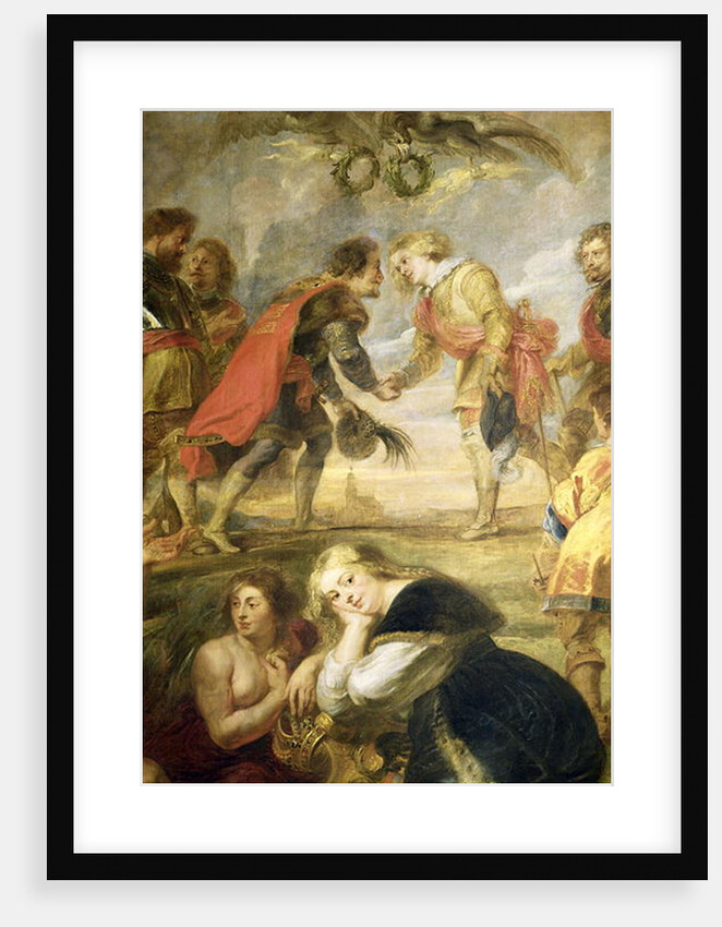 The Meeting of Ferdinand II and his son the Cardinal Infante Ferdinand before the battle of Nordlingen in 1634, 1634-35 by Peter Paul Rubens