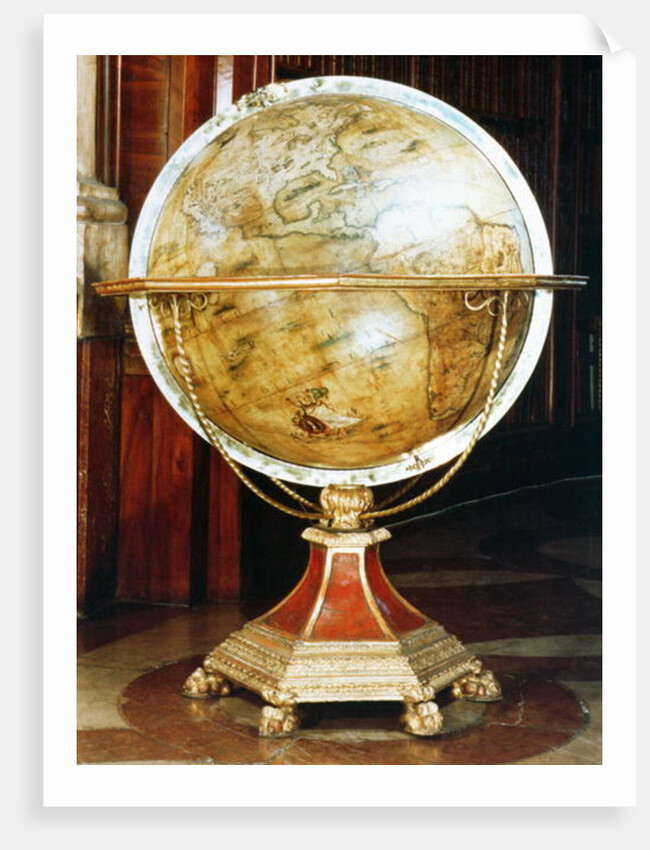 Terrestrial globe, 1688 by Vincenzo Maria Coronelli