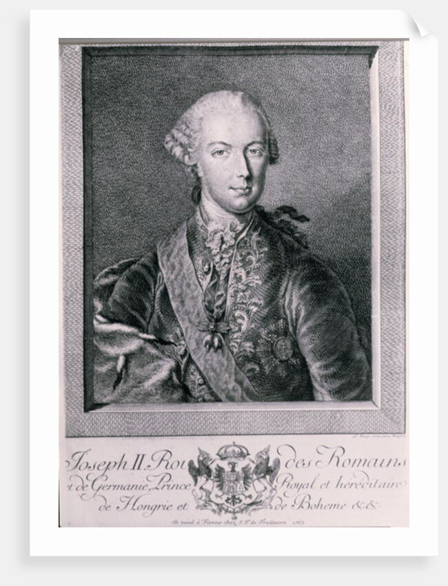 Portrait of Joseph II King of Germany and Holy Roman Emperor, 1763 by Austrian School