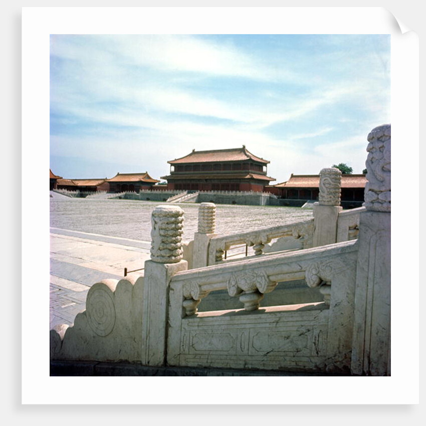 View of the central ramp leading from the Hall of Supreme Harmony, Ming Dynasty 1420 by School Chinese