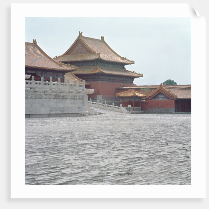 Double-eaved pavilion and marble terrace, Ming Dynasty by School Chinese