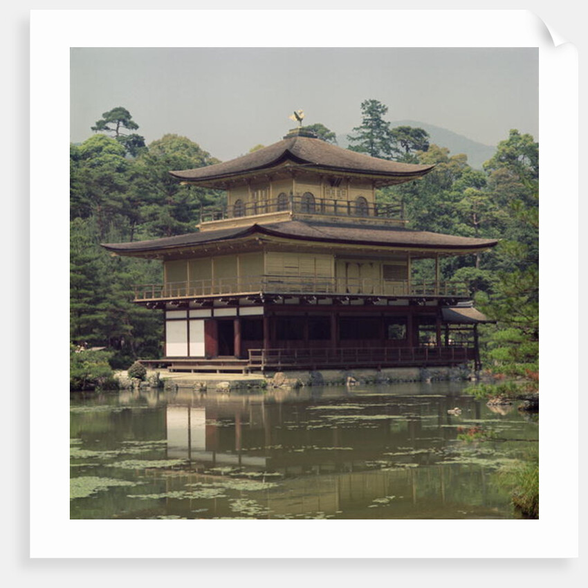 Kinkaku temple dedicated to the memory of the shogun Ashikaga Yoshimitsu 15th century by Japanese School