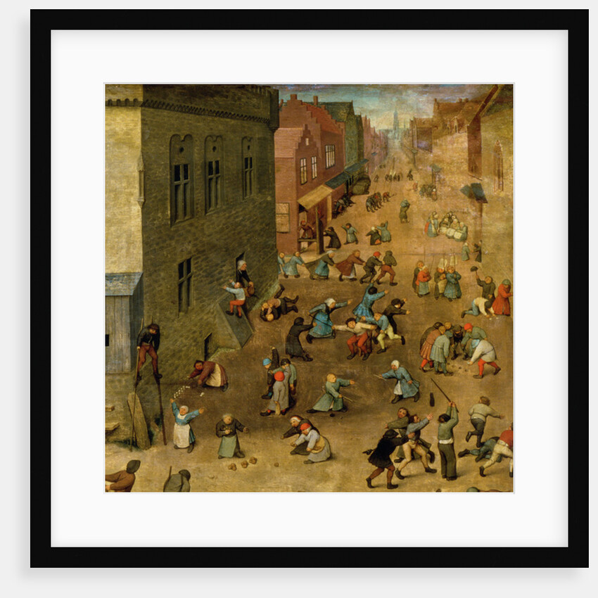 Children's Games: detail of top right hand corner, 1560 by Pieter the Elder Bruegel