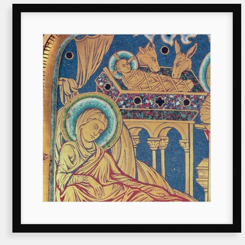 The Nativity, panel from the The Verduner Altar, 1181 by Nicholas of Verdun