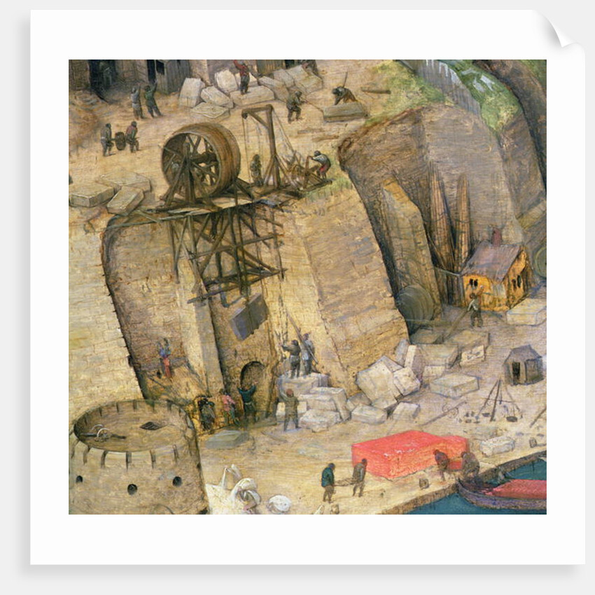 The Tower of Babel, detail of the construction works, 1563 by Pieter the Elder Bruegel