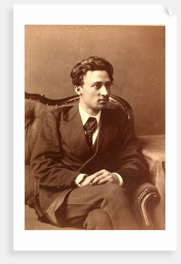 Portrait of the author Vsevolod Mikhailovich Garshin by William Andreevich Carrick