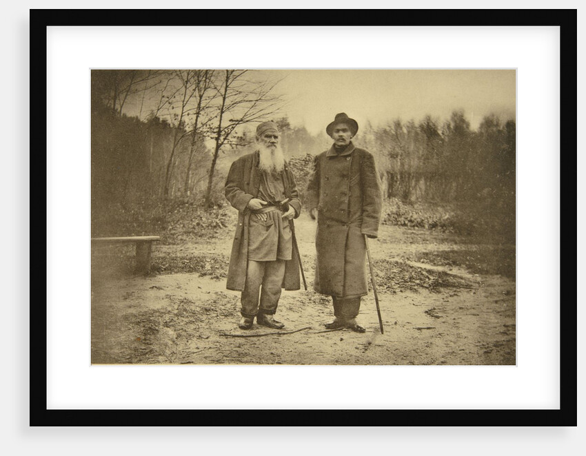 Leo Tolstoy and the author Maxim Gorky by Sophia Andreevna Tolstaya