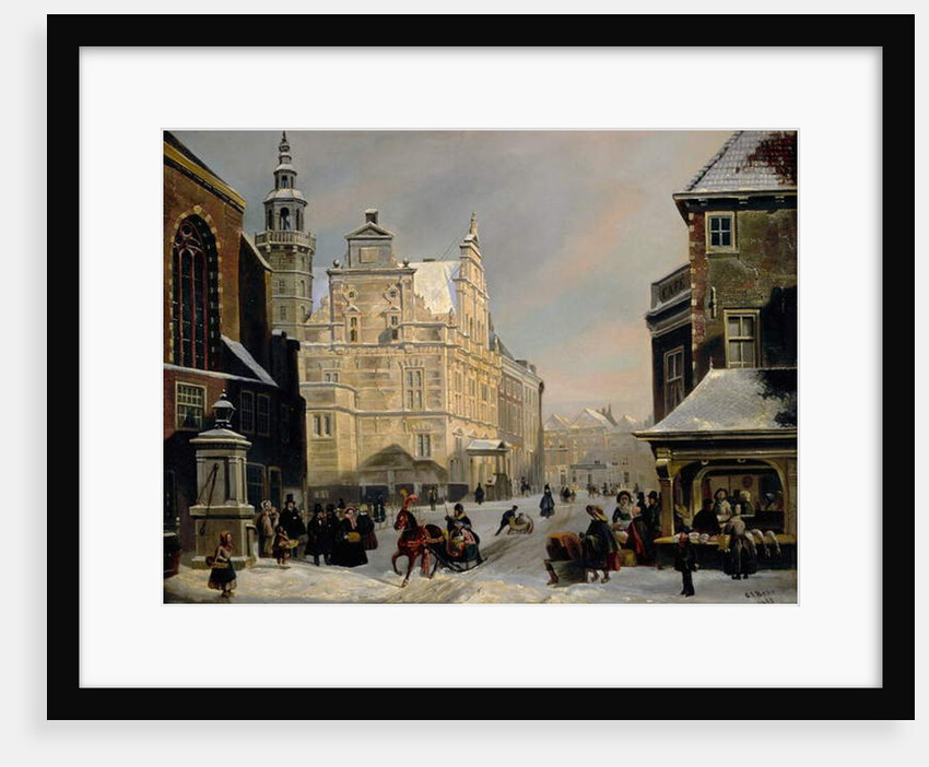Town Hall, The Hague, 1853 by Carel Jacobus Behr