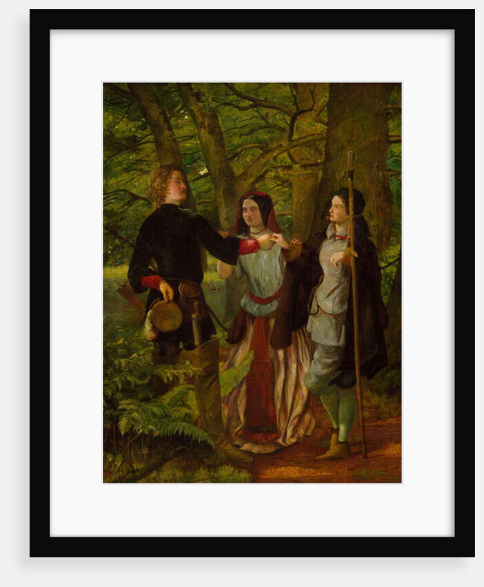 As You Like It - Act IV Scene I - Rosalind Tutoring Orlando in the Ceremony of Marriage or The Mock Marriage of Orlando and Rosalind, 1850 by Walter Howell Deverell
