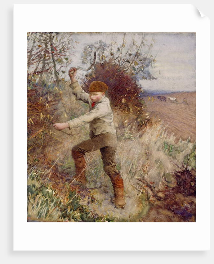 Boy Trimming a Hedge, 1890 by George Clausen