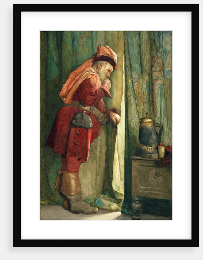 Falstaff 'I will esconce me behind the Arras' by Frederick William Davis