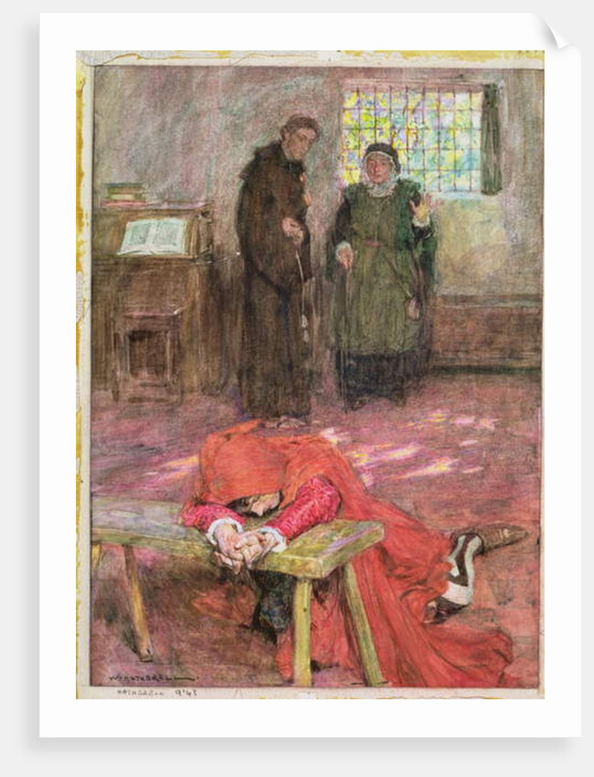 Romeo in Friar Laurence's Cell by William Hatherell