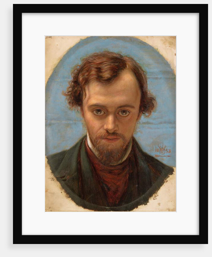 Portrait of Dante Gabriel Rossetti, 1853 by William Holman Hunt