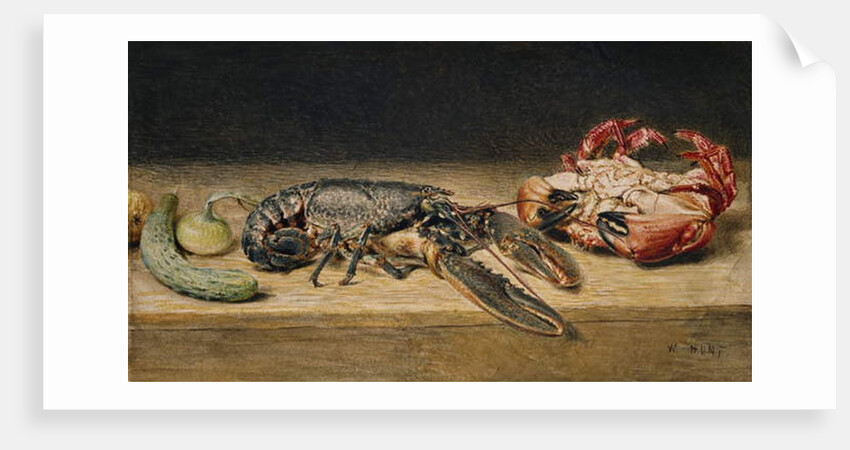 Lobster, Crab and Cucumber, 1827 by William Henry Hunt