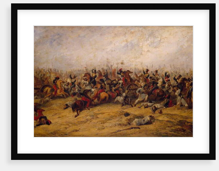 The Conflict at the Guns, Balaclava, 1854 by George Jones