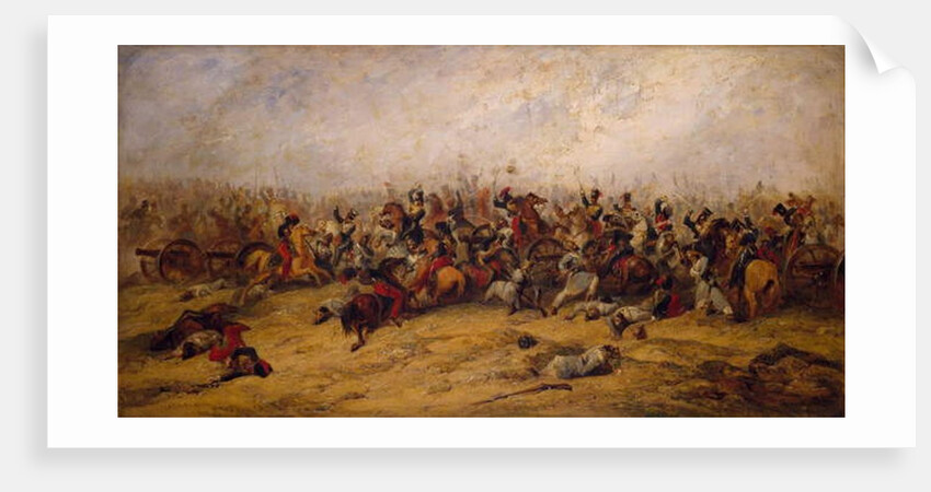 The Conflict at the Guns, Balaclava, 1854 by George Jones