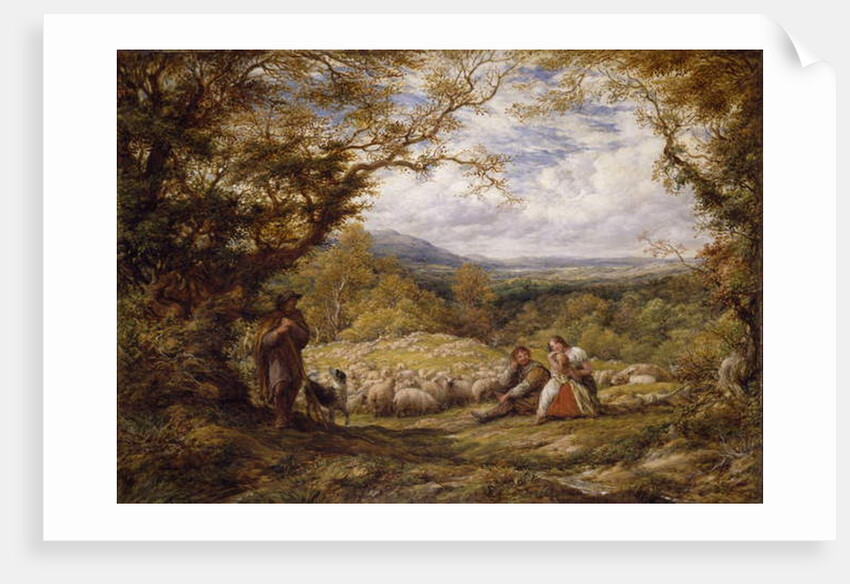 The Sheep Drive, 1863 by John Linnell