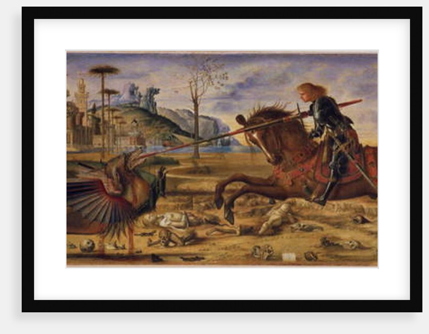 After Carpaccio - St George And The Dragon, 1885 by Charles Fairfax Murray