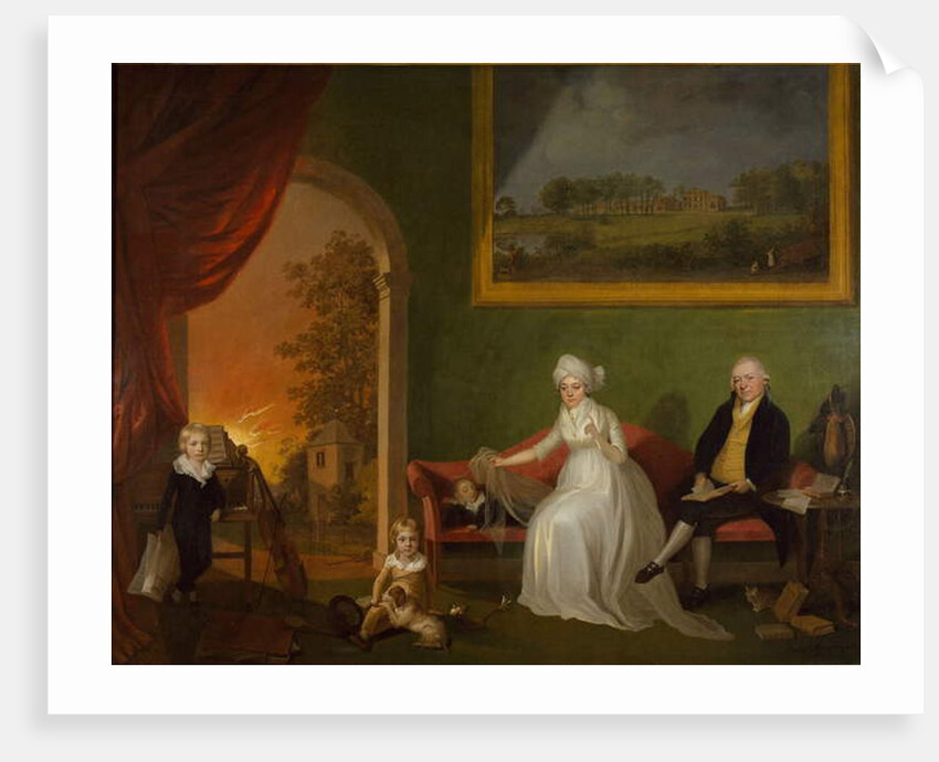 Portrait of Robert Mynors and his Family, 1797 by James Millar