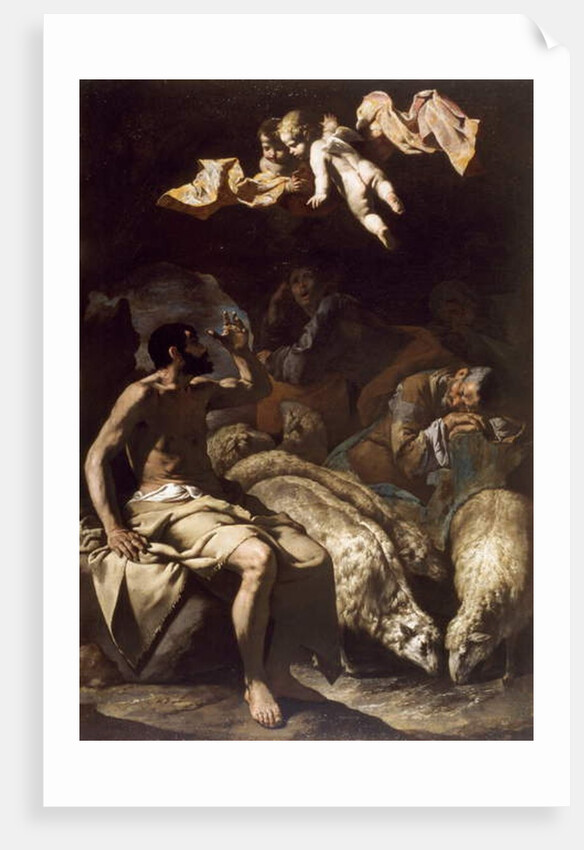 The Angel Appearing to the Shepherds, 1600-50 by Bassante Bartolomeo