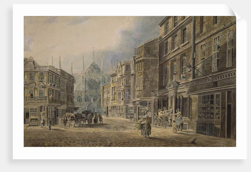 London, Old Tothull St.Leading to Westminster Abbey, 1776 by James Miller