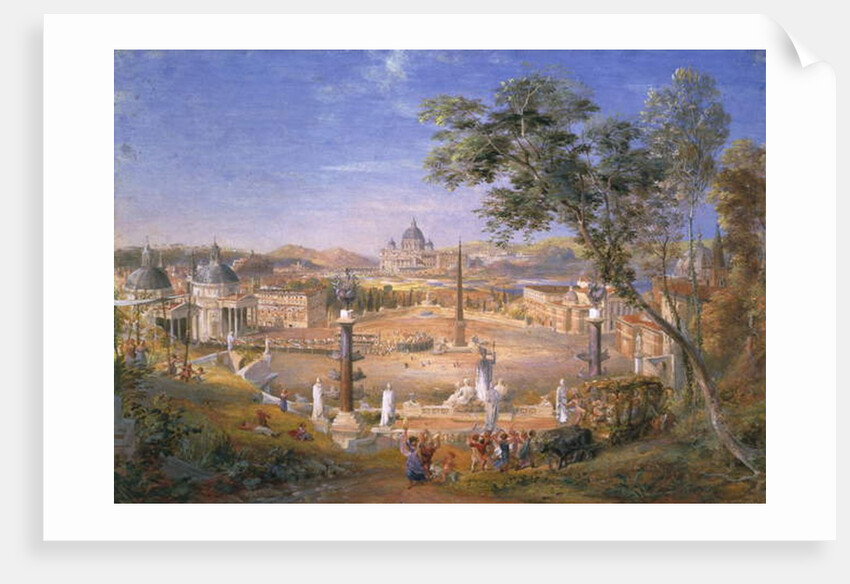 A View of Modern Rome During the Carnival, 1838 by Samuel Palmer