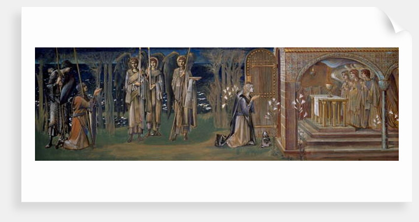 Study for the tapestry 'The Attainment of the Holy Grail', c.1894 by Edward Coley Burne-Jones