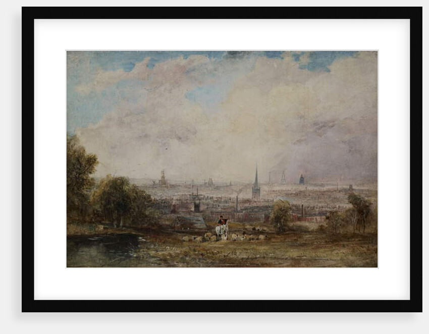 A Distant View of Birmingham, 1825-1830 by Thomas Creswick
