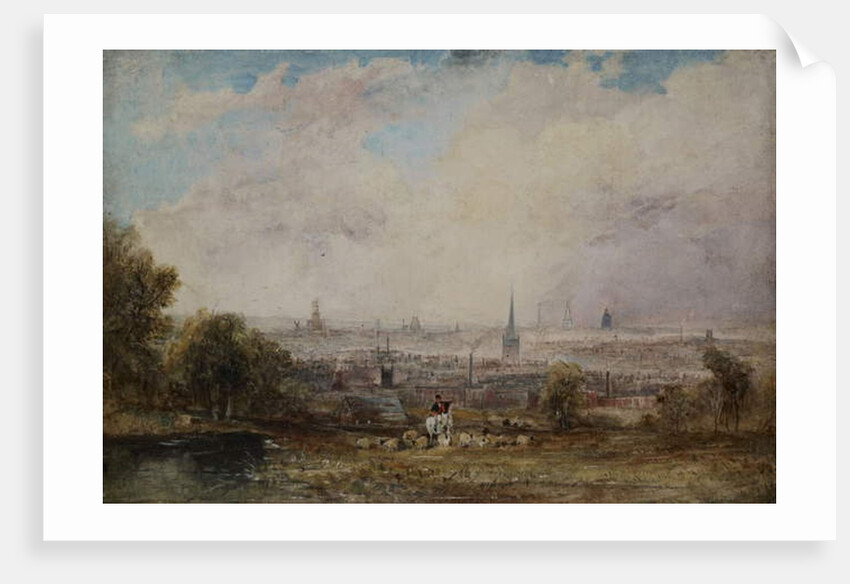 A Distant View of Birmingham, 1825-1830 by Thomas Creswick
