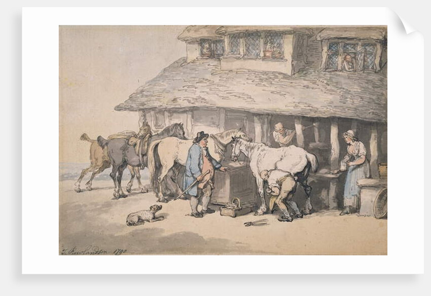 At the Forge, 1790 by Thomas Rowlandson