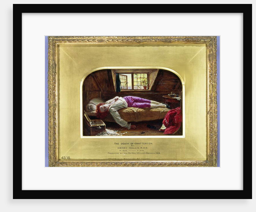 The Death of Chatterton, 1856 by Henry Wallis