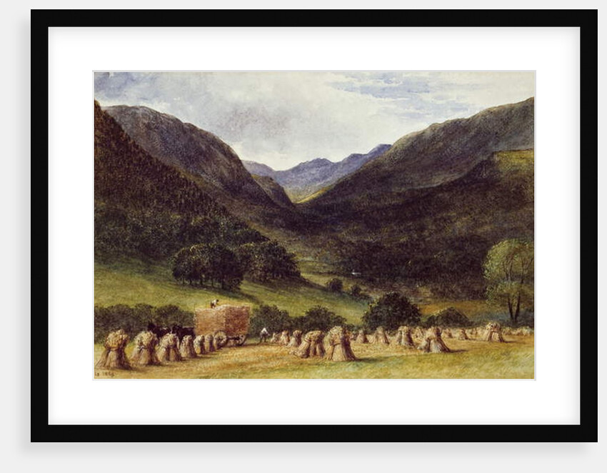 Harvest Time, Llyn Crafnant, North Wales, 1869 by George Wallis