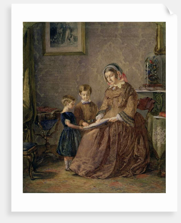 The Reading Lesson, 1855 by John Dawson Watson