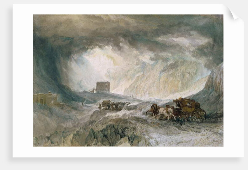 Snowstorm, Mont Cenis, 1820 by Joseph Mallord William Turner