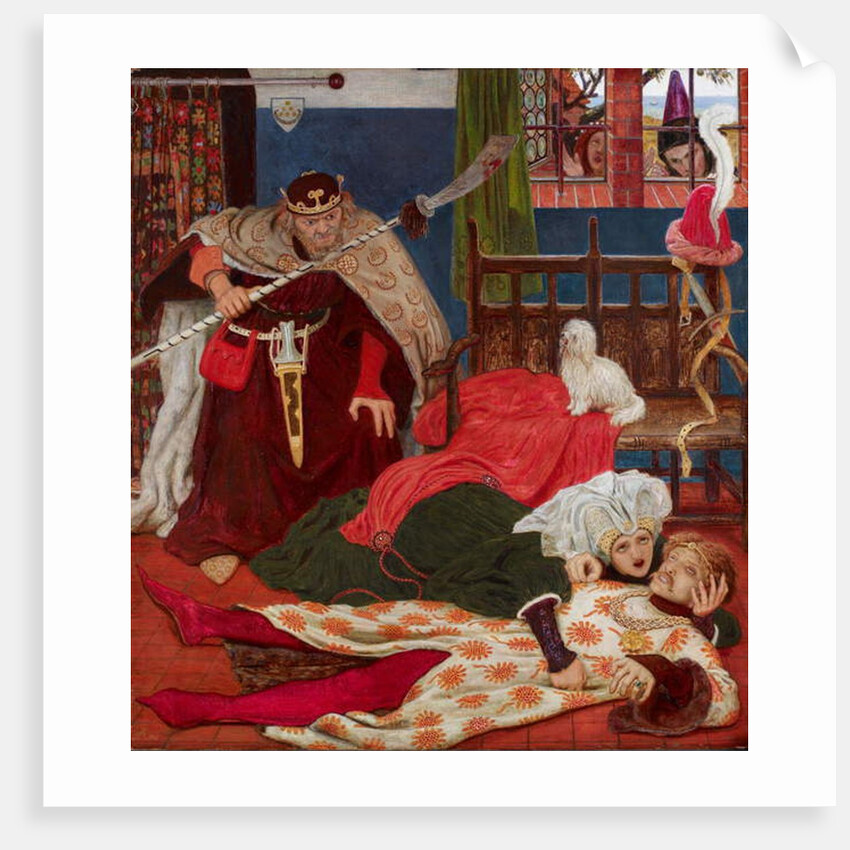 The Death of Sir Tristram by Ford Madox Brown
