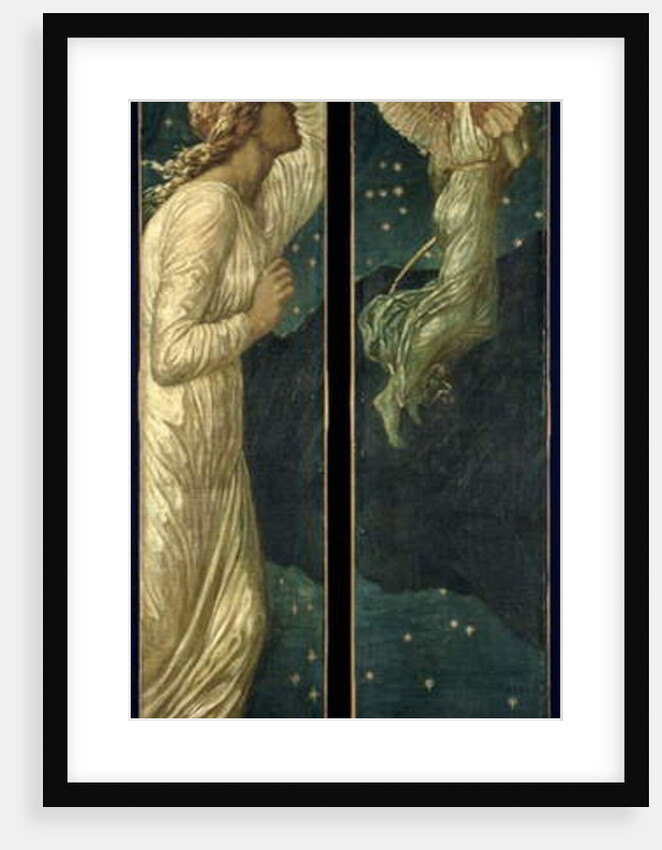 Cupid and Psyche - Palace Green Murals - Cupid Flying away from Psyche, 1881 by Edward Coley Burne-Jones