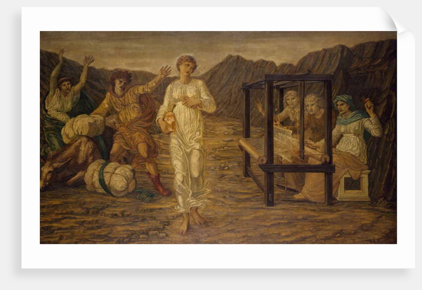 Cupid and Psyche - Palace Green Murals - Psyche set by Venus the Task, 1881 by Edward Coley Burne-Jones