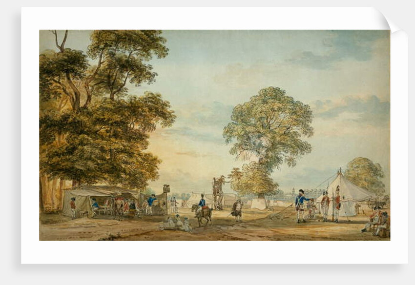 Encampment in Hyde Park during the Gordon Riots, 1780 by Paul Sandby