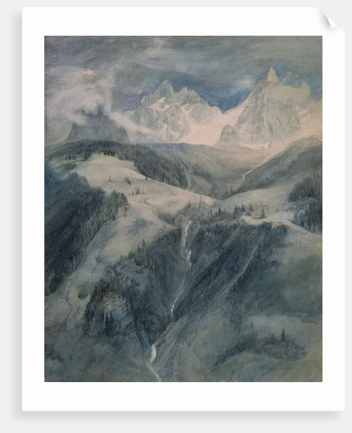 La Cascade de la Folie, Chamonix by John Ruskin