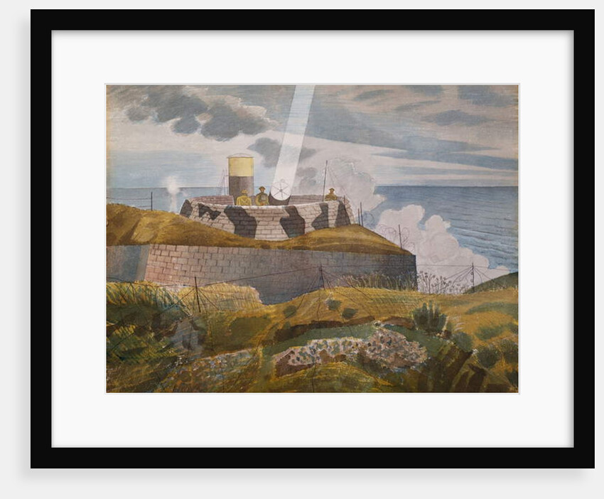 Searchlight at Dusk, October 1941 by Eric Ravilious